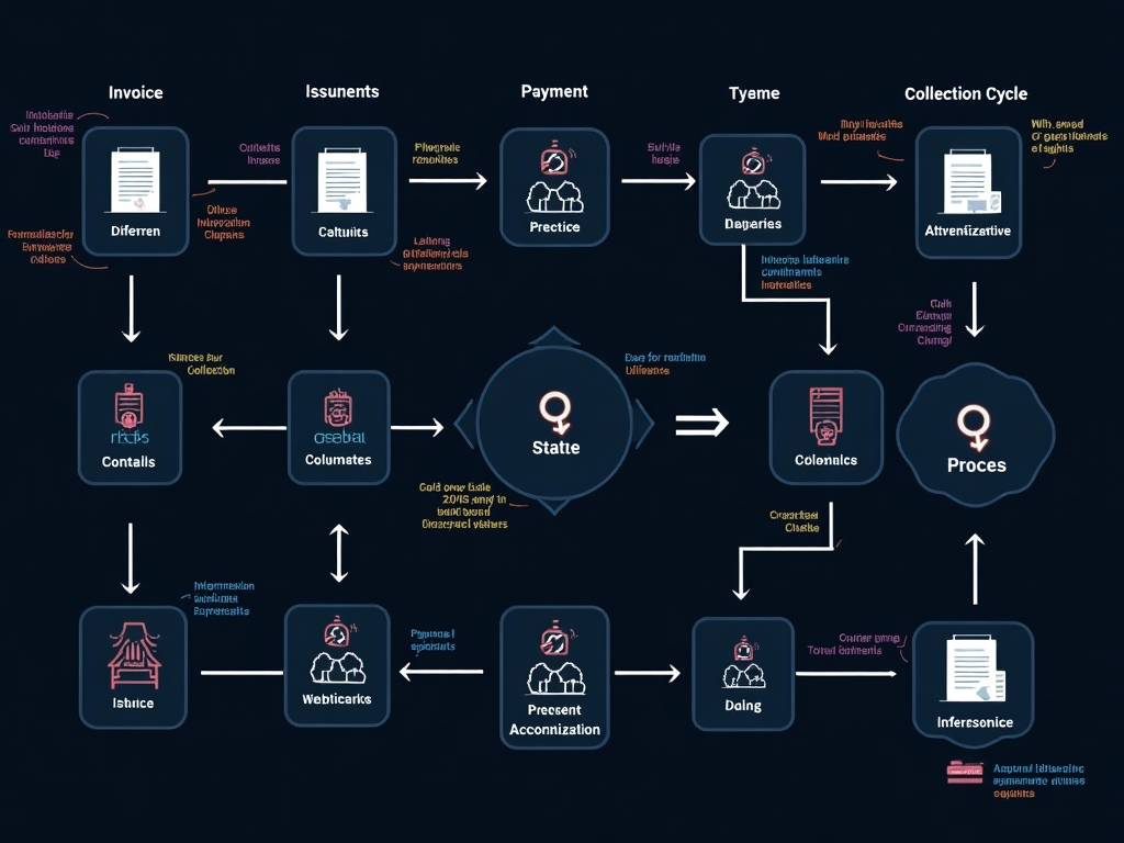 Diagrama del proceso de facturación electrónica y conciliación automática